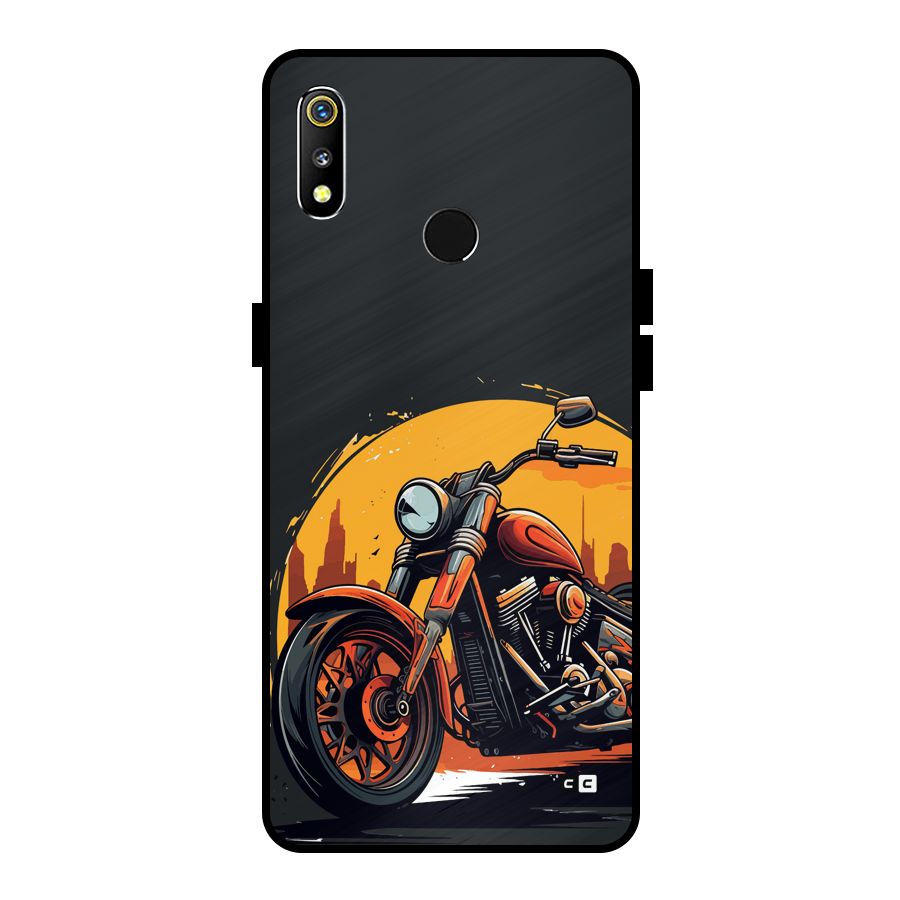 Extreme Cruiser Bike Metal Back Case for Realme 3