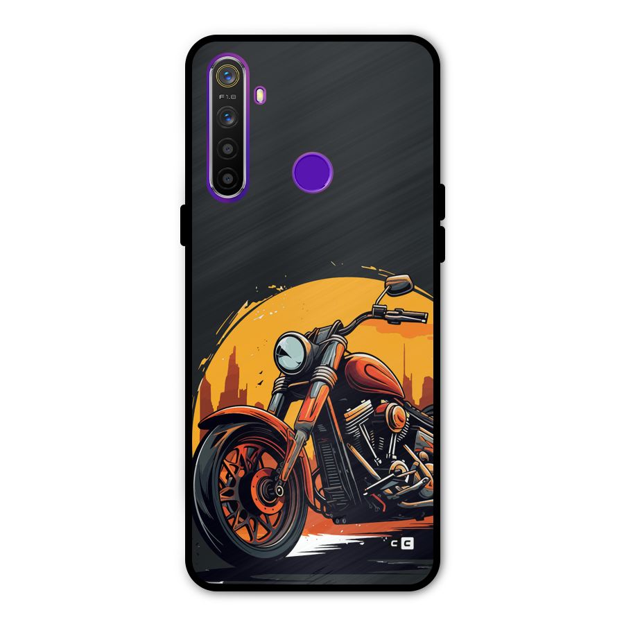 Extreme Cruiser Bike Metal Back Case for Realme 5