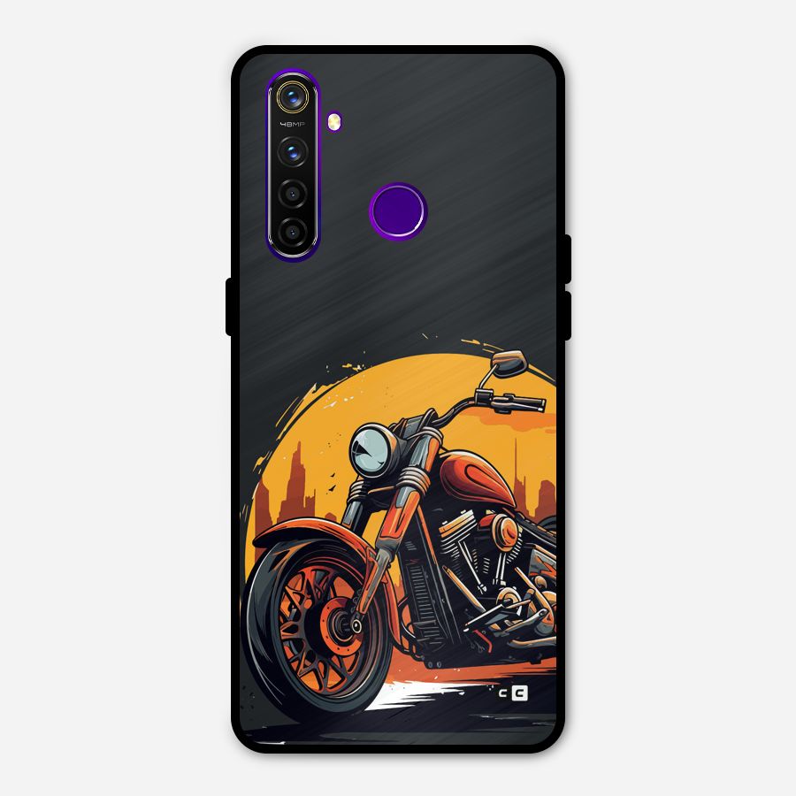 Extreme Cruiser Bike Metal Back Case for Realme 5 Pro