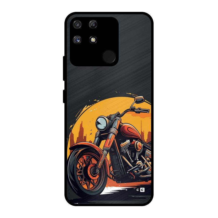 Extreme Cruiser Bike Metal Back Case for Realme Narzo 50A
