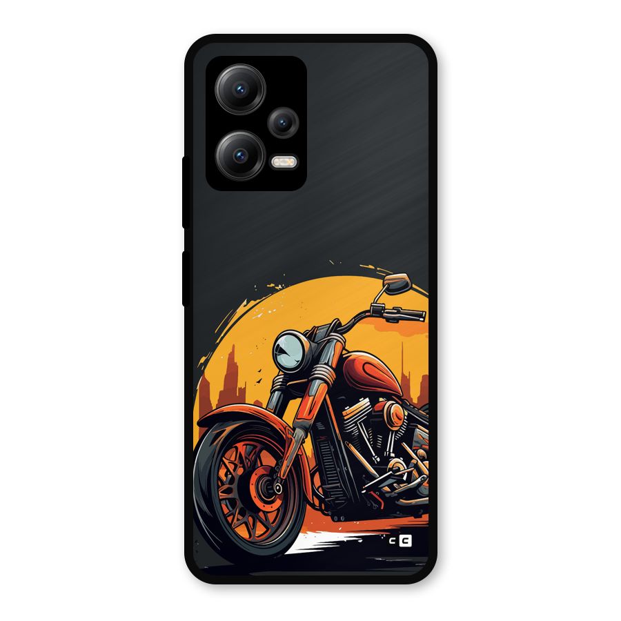 Extreme Cruiser Bike Metal Back Case for Redmi Note 12 5G