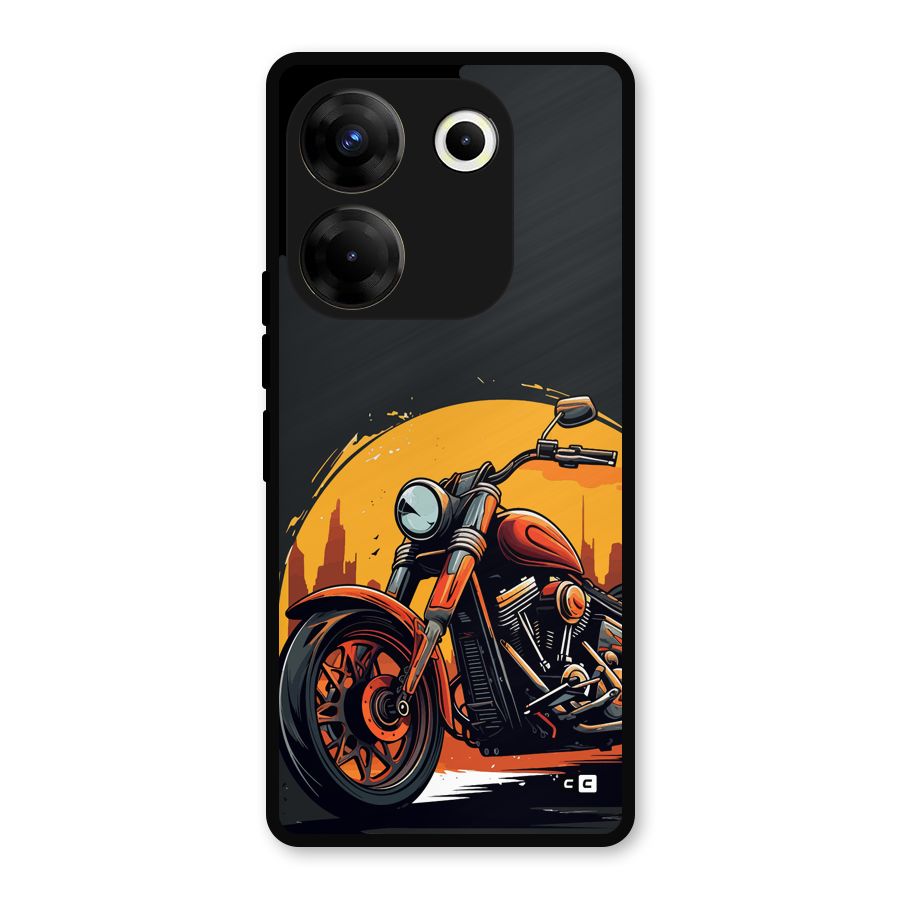Extreme Cruiser Bike Metal Back Case for Tecno Camon 20 Pro
