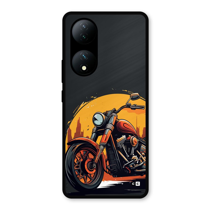 Extreme Cruiser Bike Metal Back Case for Vivo T2
