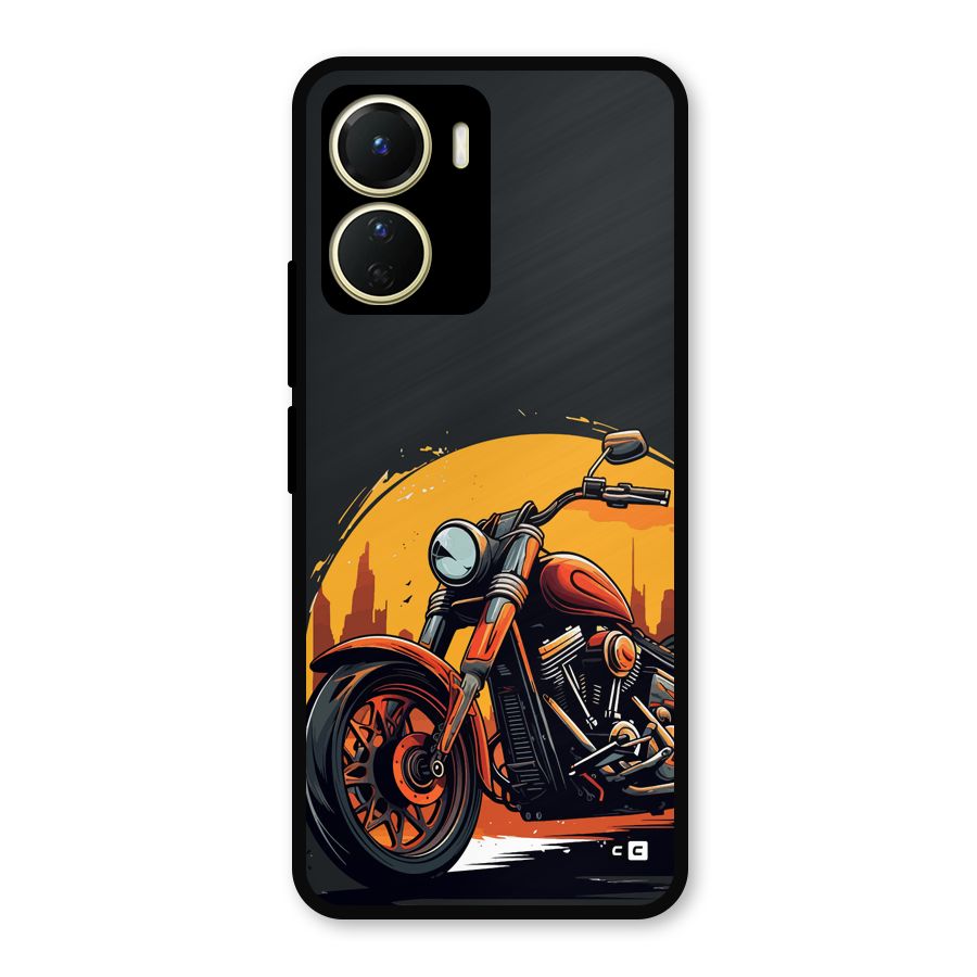 Extreme Cruiser Bike Metal Back Case for Vivo T2x