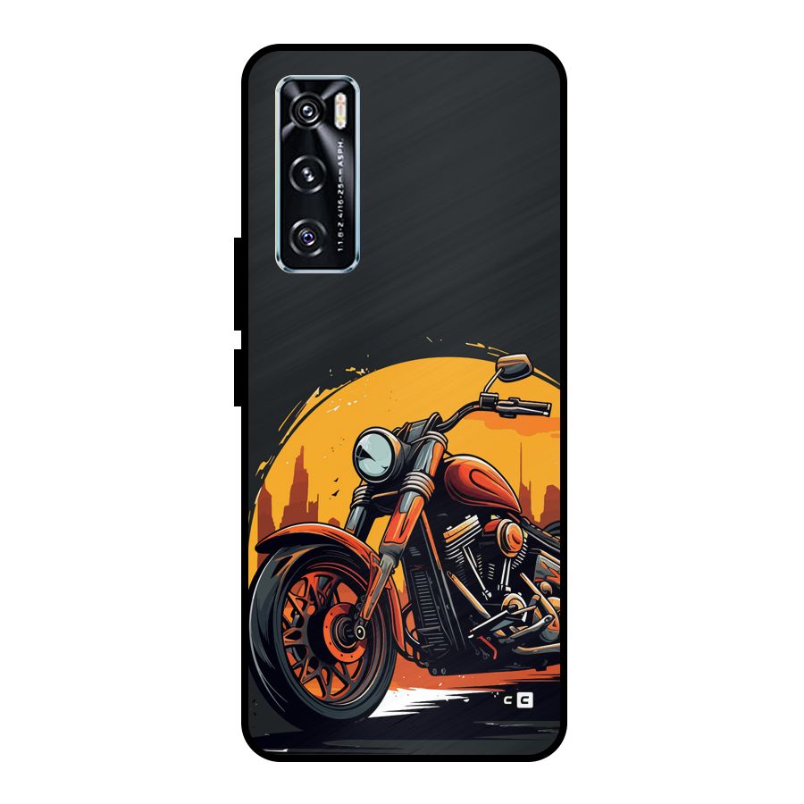 Extreme Cruiser Bike Metal Back Case for Vivo V20 SE