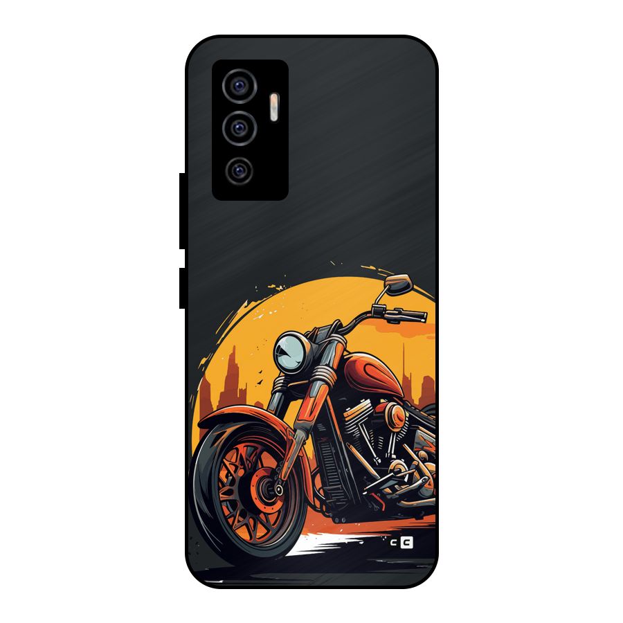 Extreme Cruiser Bike Metal Back Case for Vivo V23e