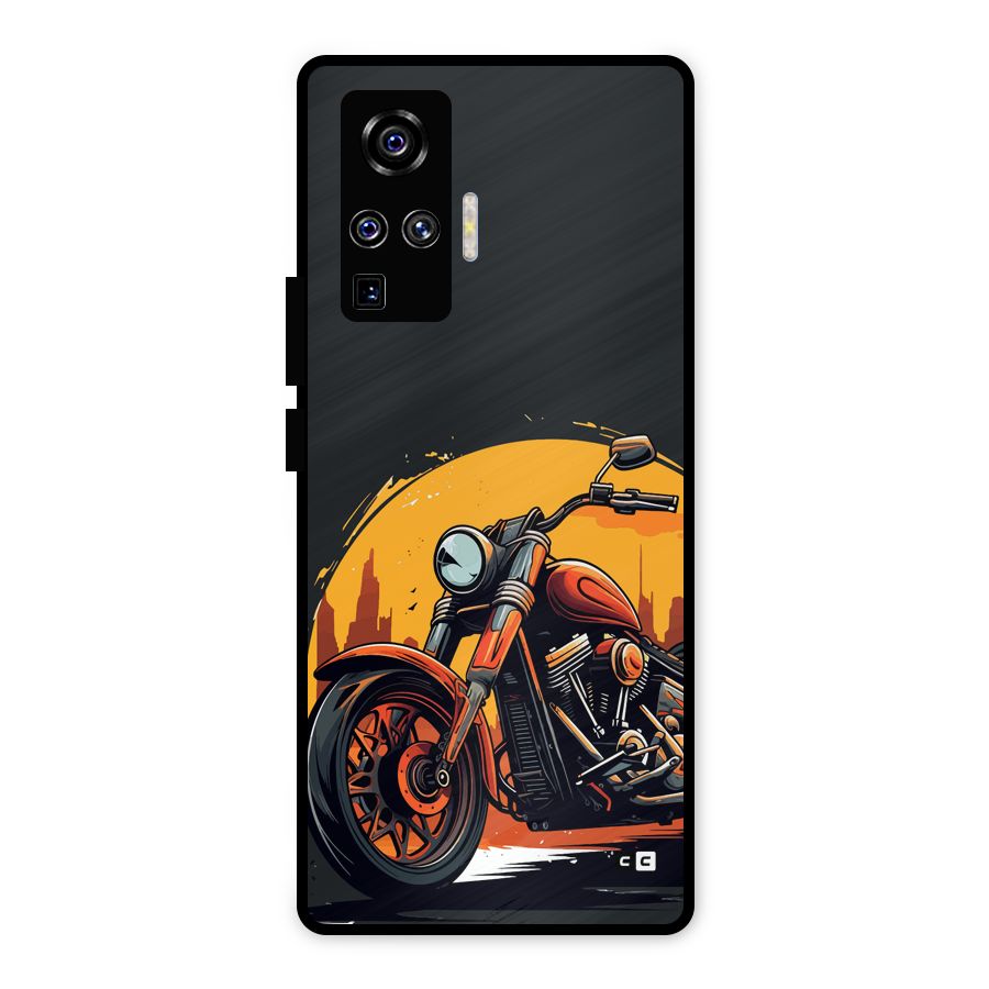 Extreme Cruiser Bike Metal Back Case for Vivo X50 Pro