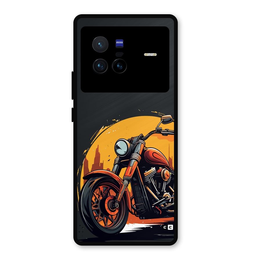 Extreme Cruiser Bike Metal Back Case for Vivo X80