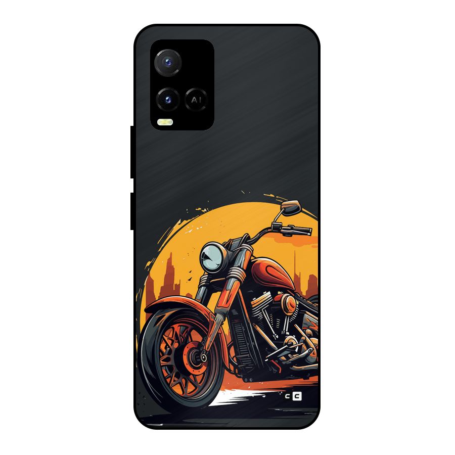 Extreme Cruiser Bike Metal Back Case for Vivo Y33s