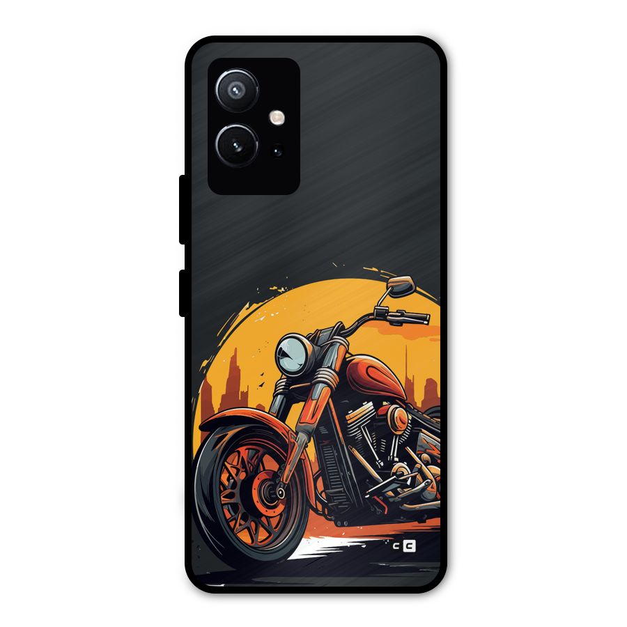 Extreme Cruiser Bike Metal Back Case for Vivo Y75 5G