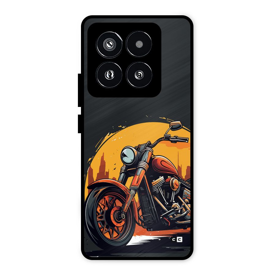 Extreme Cruiser Bike Metal Back Case for Xiaomi 14 Pro