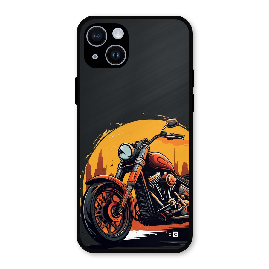 Extreme Cruiser Bike Metal Back Case for iPhone 14