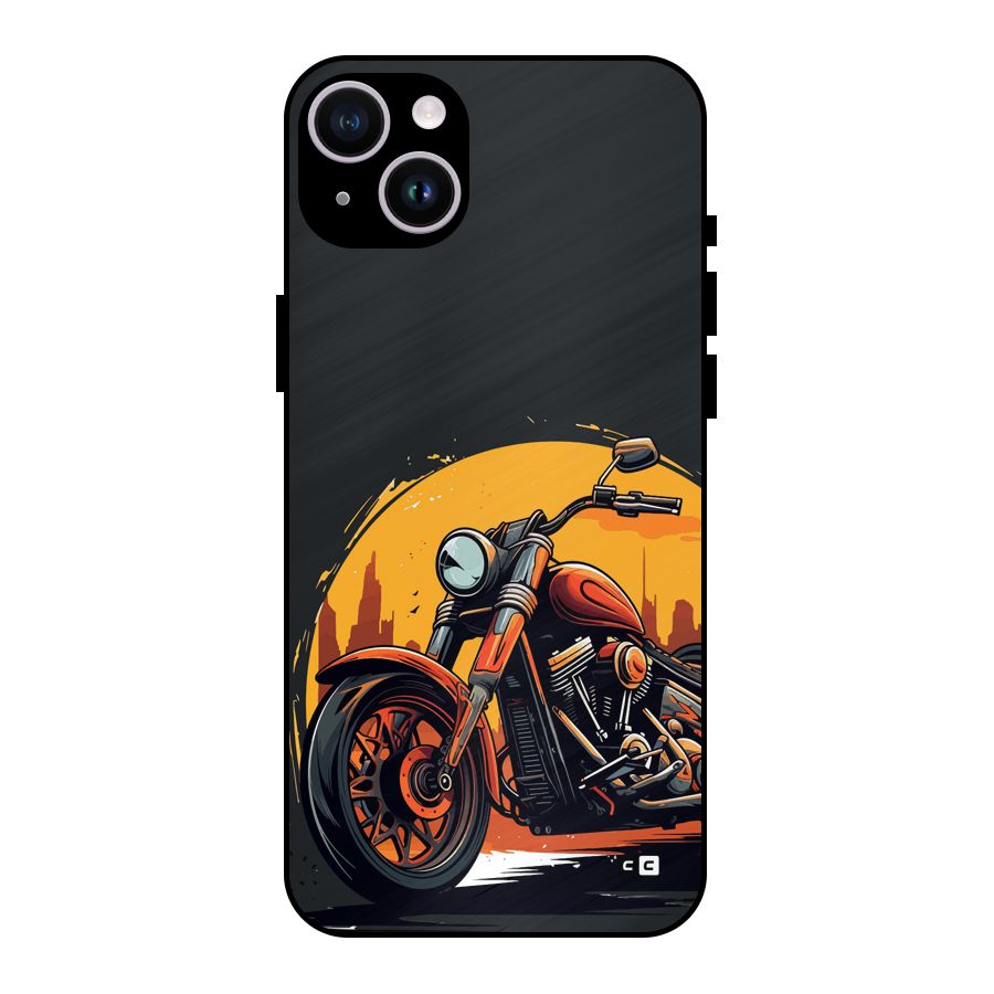 Extreme Cruiser Bike Metal Back Case for iPhone 14 Plus