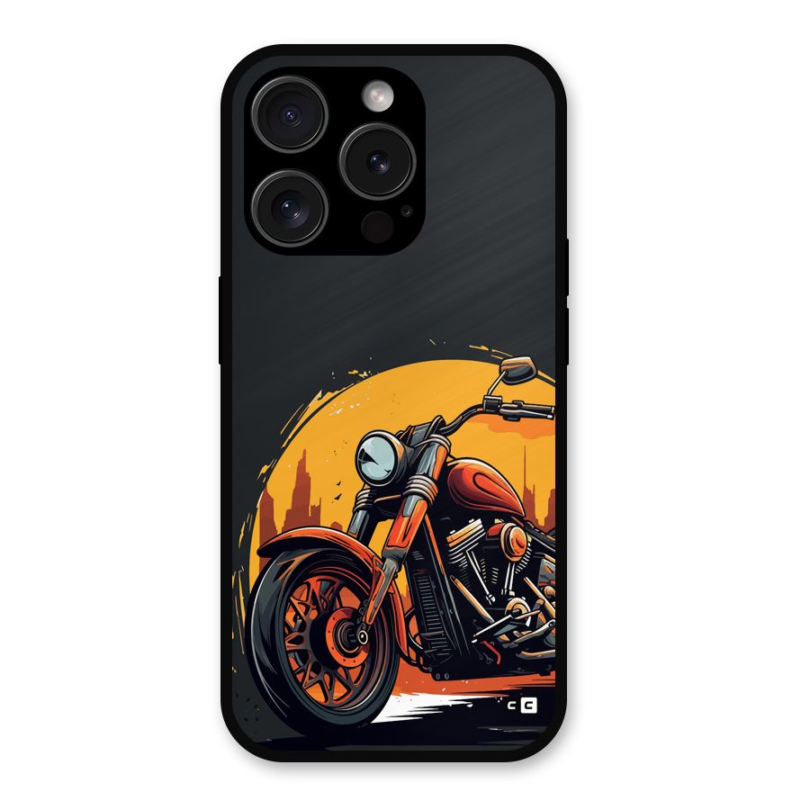 Extreme Cruiser Bike Metal Back Case for iPhone 15 Pro