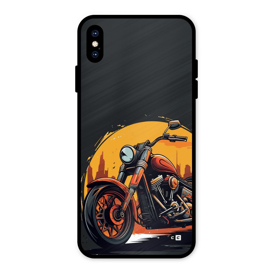 Extreme Cruiser Bike Metal Back Case for iPhone XS Max
