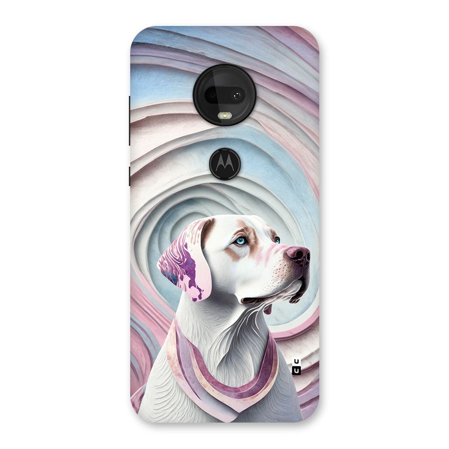 Eye Dog illustration Back Case for Moto G7