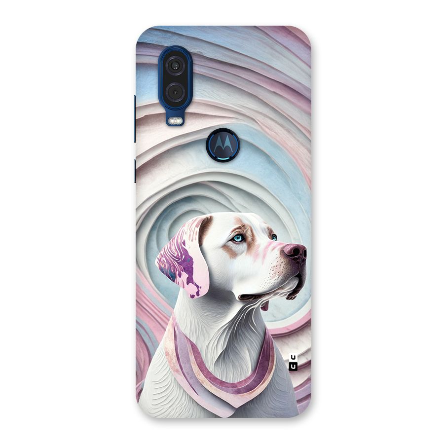 Eye Dog illustration Back Case for Motorola One Vision