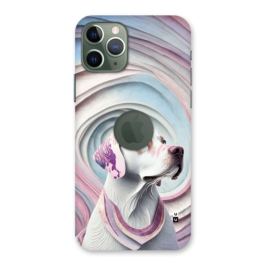 Eye Dog illustration Back Case for iPhone 11 Pro Logo Cut