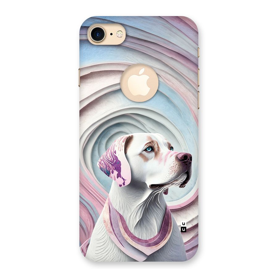 Eye Dog illustration Back Case for iPhone 7 Logo Cut