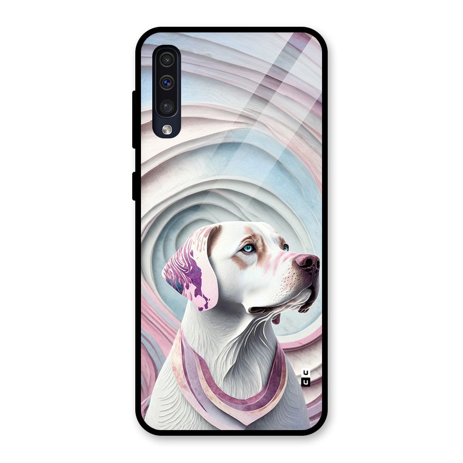 Eye Dog illustration Glass Back Case for Galaxy A30s