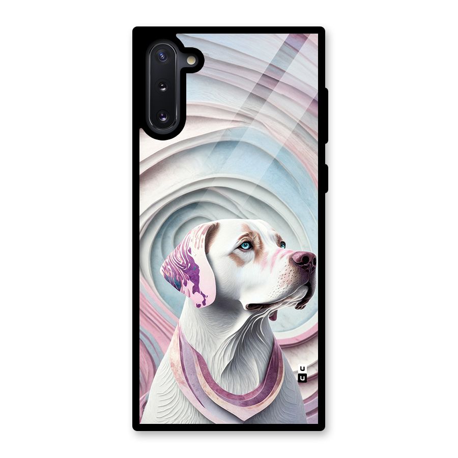 Eye Dog illustration Glass Back Case for Galaxy Note 10
