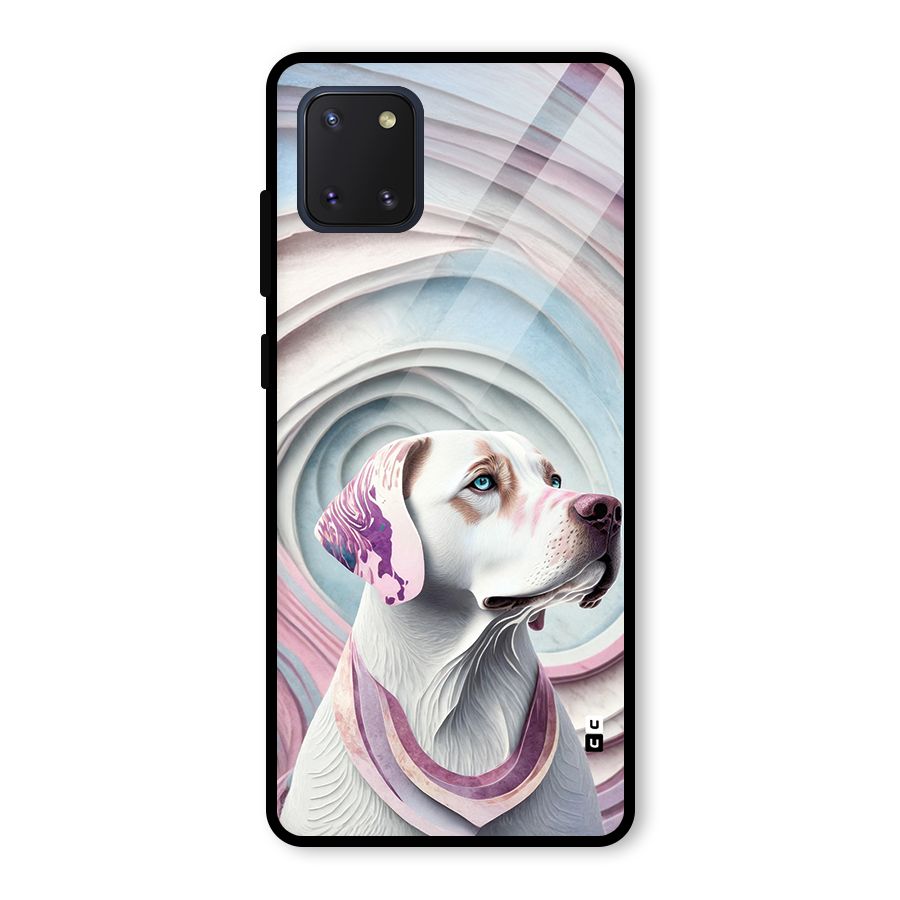 Eye Dog illustration Glass Back Case for Galaxy Note 10 Lite