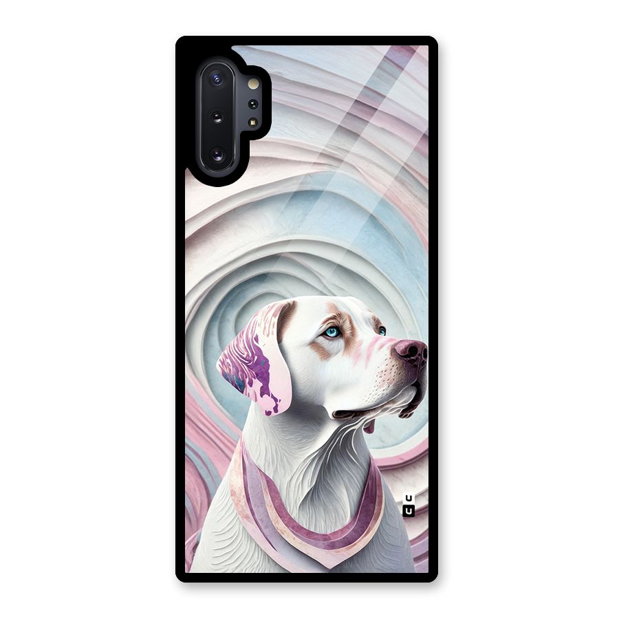 Eye Dog illustration Glass Back Case for Galaxy Note 10 Plus