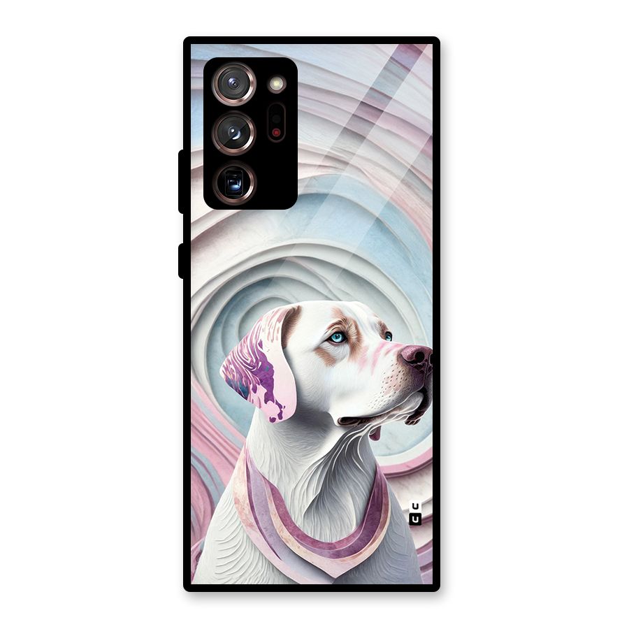 Eye Dog illustration Glass Back Case for Galaxy Note 20 Ultra