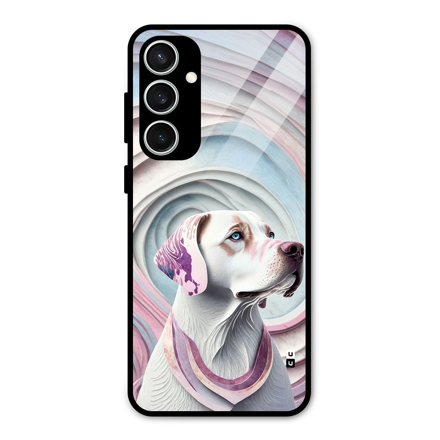 Eye Dog illustration Glass Back Case for Galaxy S23 FE