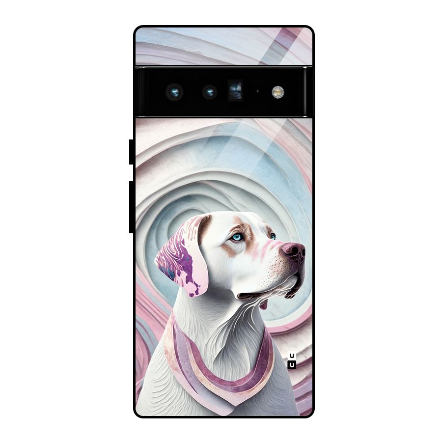 Eye Dog illustration Glass Back Case for Google Pixel 6 Pro