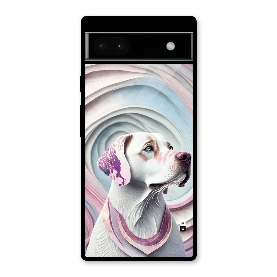 Eye Dog illustration Glass Back Case for Google Pixel 6a