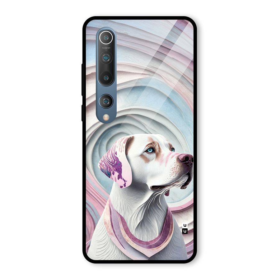 Eye Dog illustration Glass Back Case for Mi 10