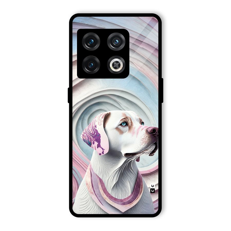 Eye Dog illustration Glass Back Case for OnePlus 10 Pro 5G