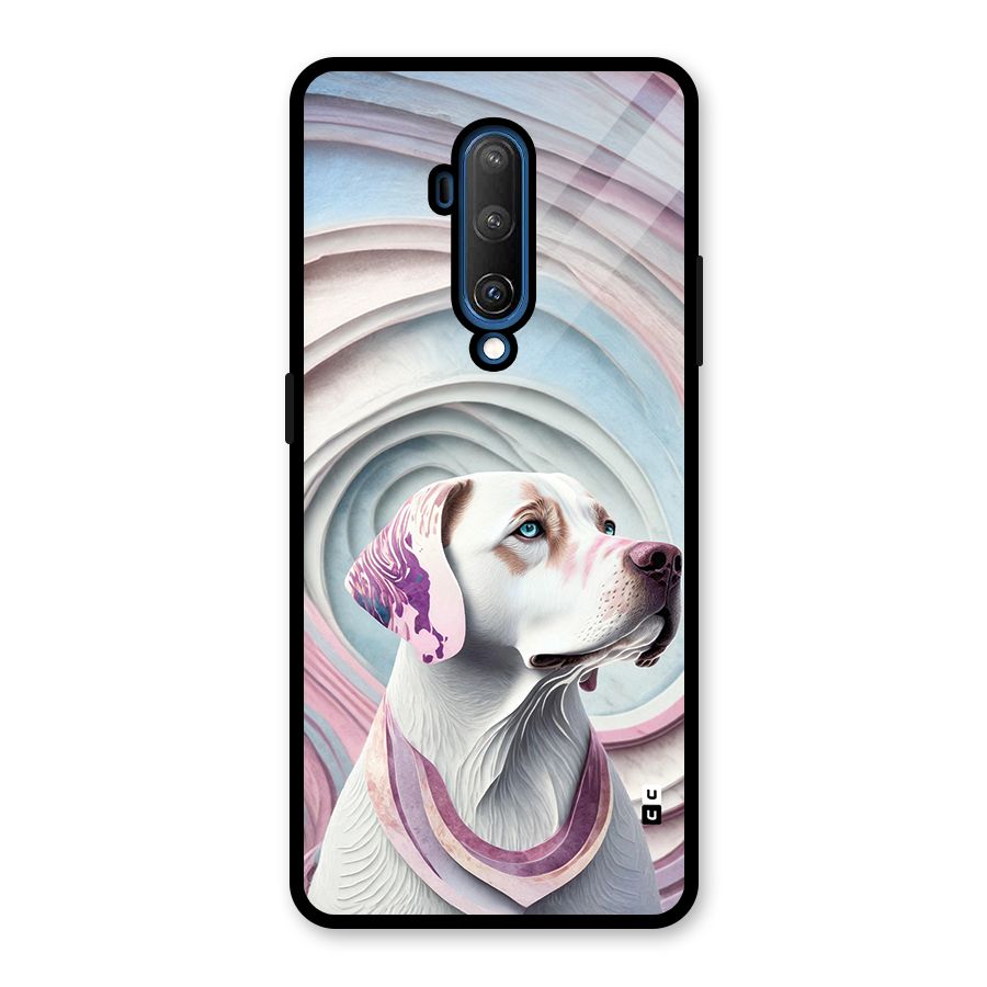 Eye Dog illustration Glass Back Case for OnePlus 7T Pro