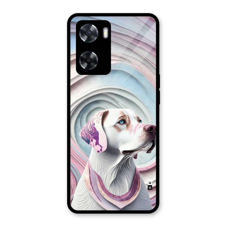 Eye Dog illustration Glass Back Case for OnePlus Nord N20 SE