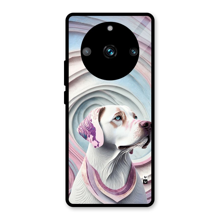 Eye Dog illustration Glass Back Case for Realme 11 Pro Plus