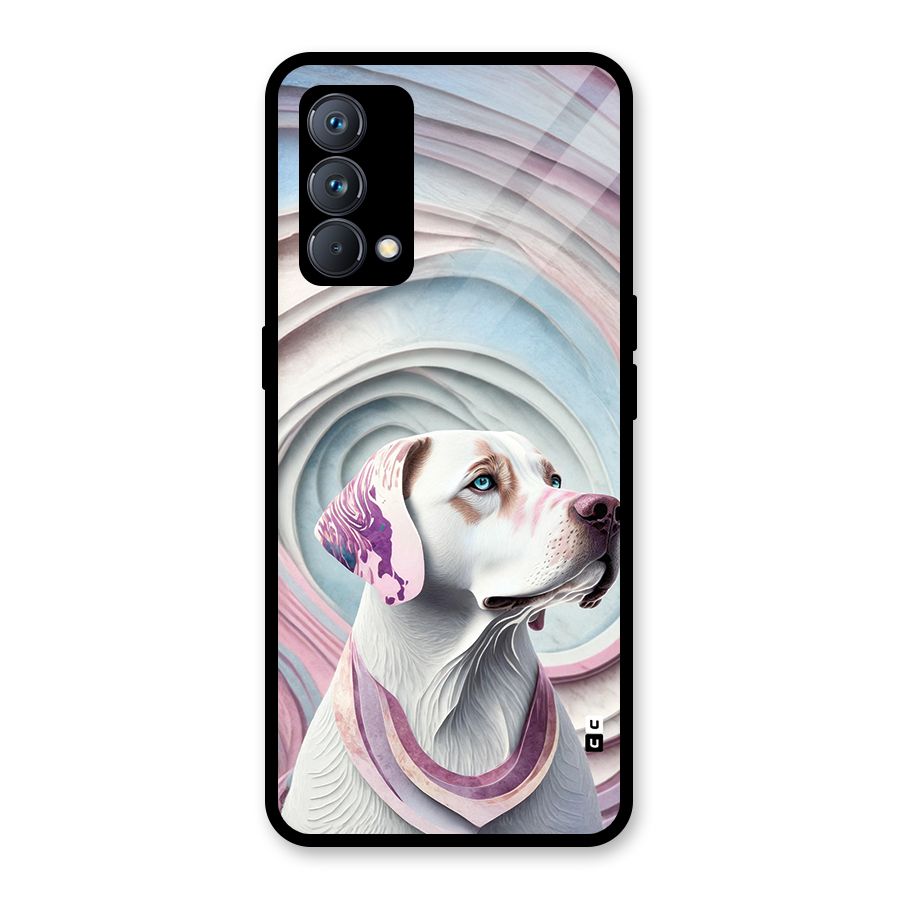 Eye Dog illustration Glass Back Case for Realme GT Master Edition