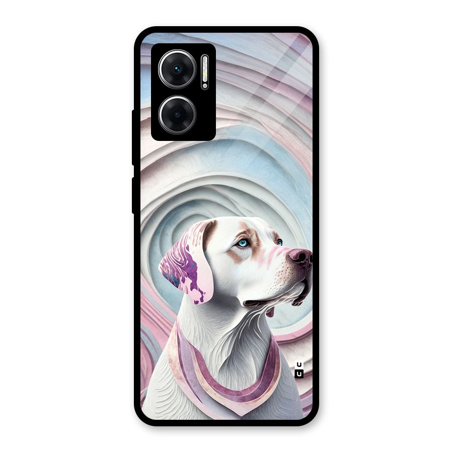 Eye Dog illustration Glass Back Case for Redmi 11 Prime 5G