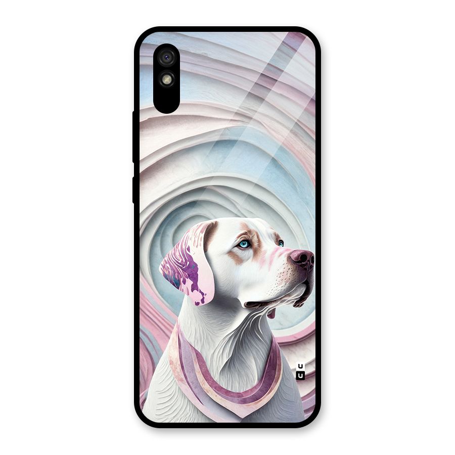 Eye Dog illustration Glass Back Case for Redmi 9i