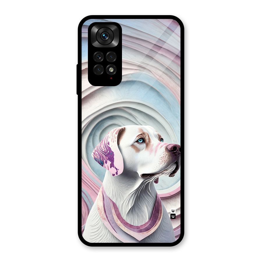 Eye Dog illustration Glass Back Case for Redmi Note 11