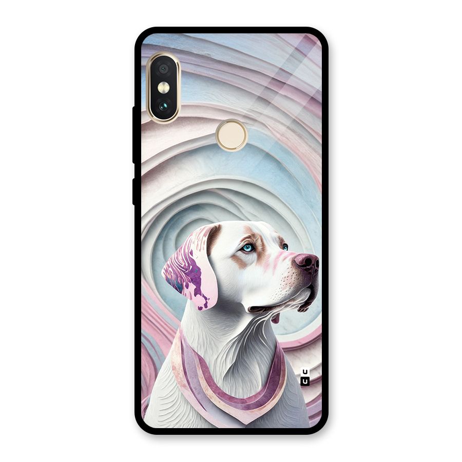 Eye Dog illustration Glass Back Case for Redmi Note 5 Pro