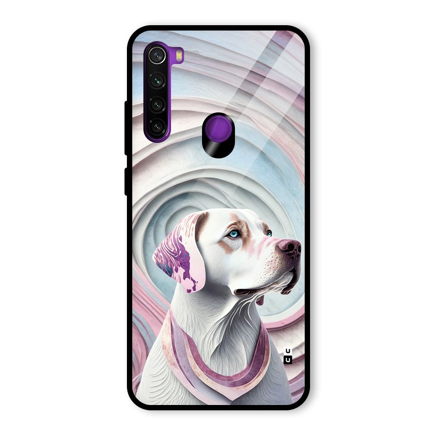 Eye Dog illustration Glass Back Case for Redmi Note 8