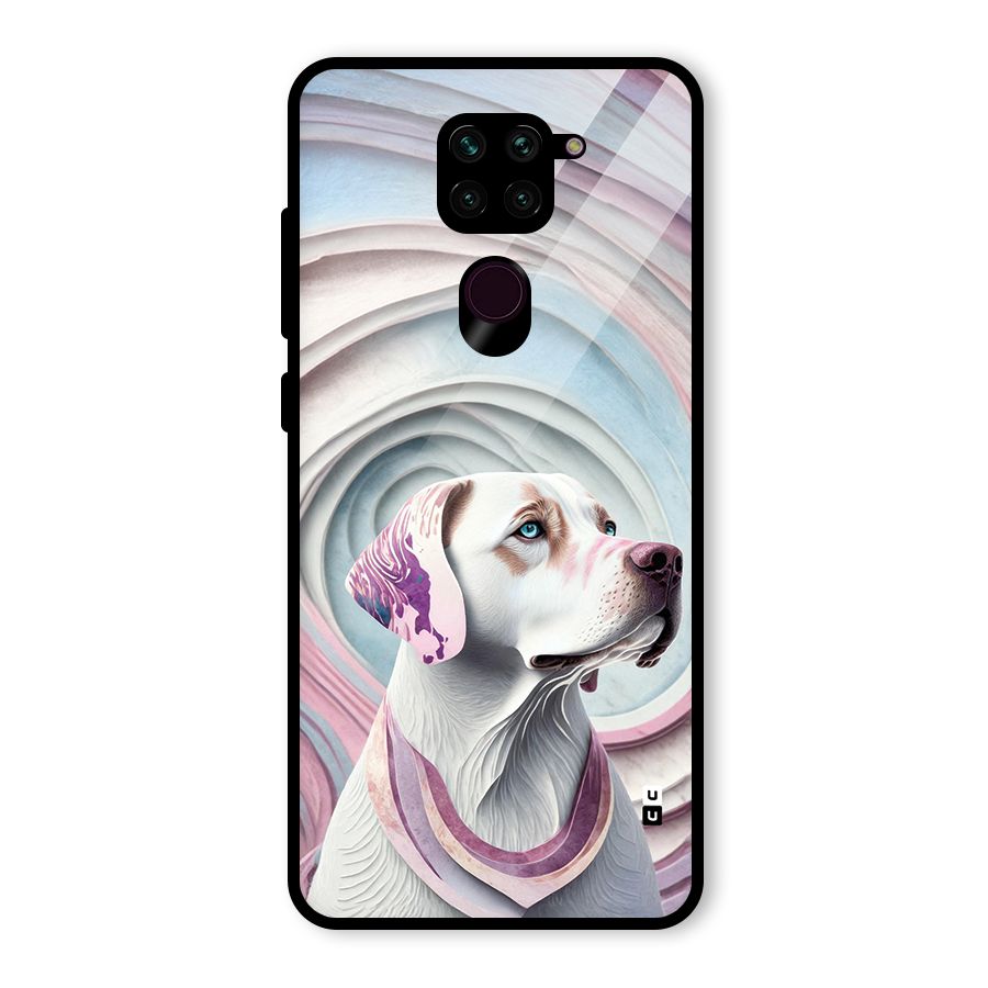 Eye Dog illustration Glass Back Case for Redmi Note 9