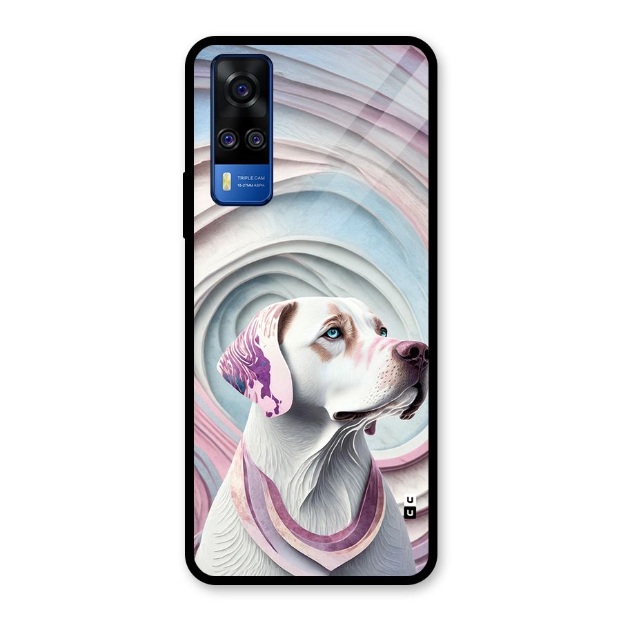 Eye Dog illustration Glass Back Case for Vivo Y31