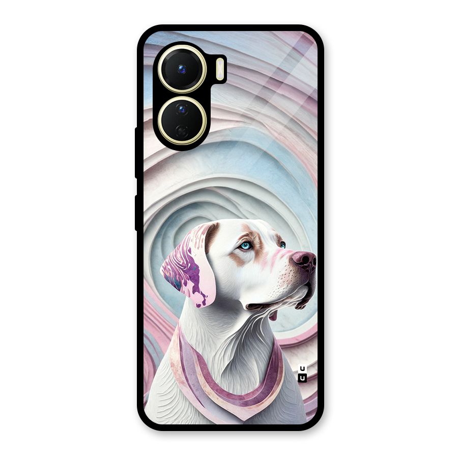 Eye Dog illustration Glass Back Case for Vivo Y56