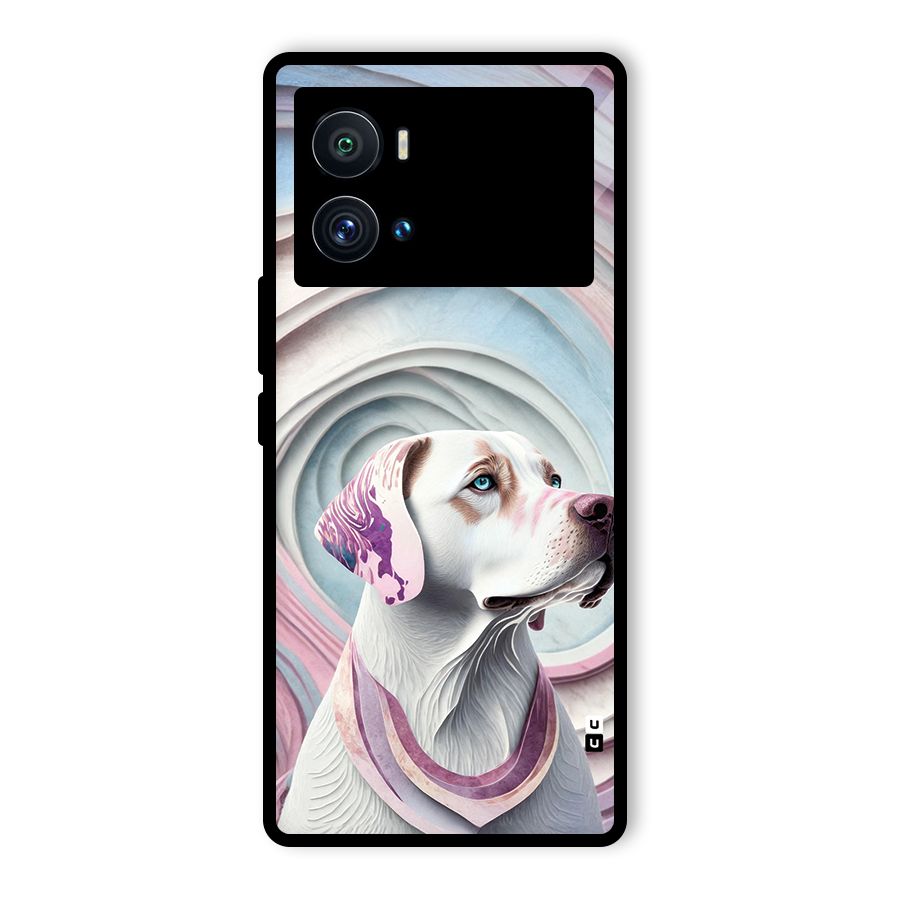 Eye Dog illustration Glass Back Case for Vivo iQOO 9 Pro