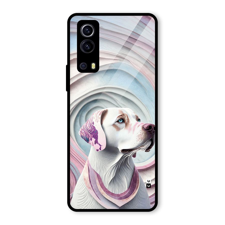 Eye Dog illustration Glass Back Case for Vivo iQOO Z3