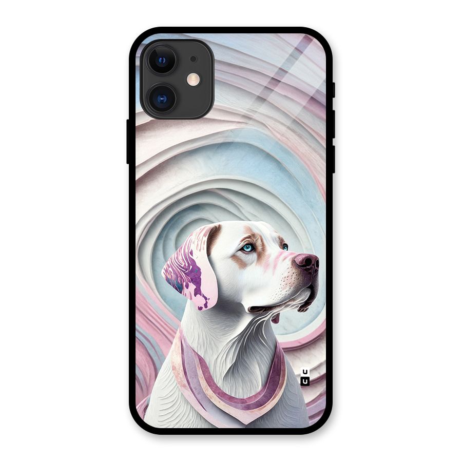 Eye Dog illustration Glass Back Case for iPhone 11