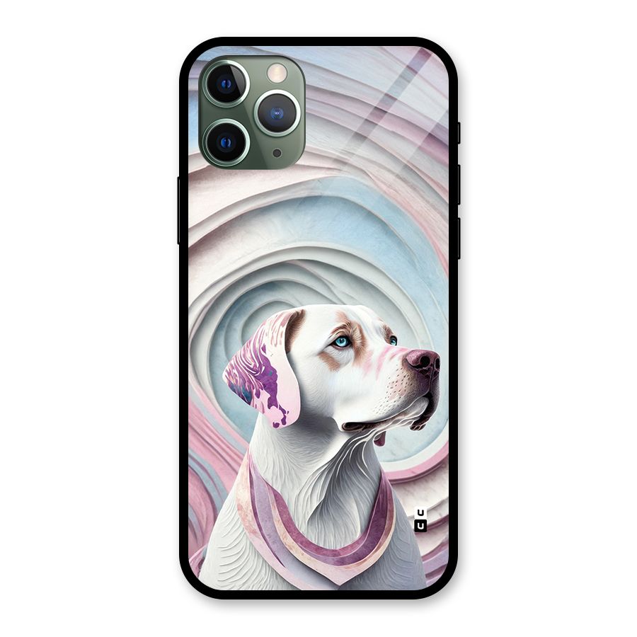 Eye Dog illustration Glass Back Case for iPhone 11 Pro