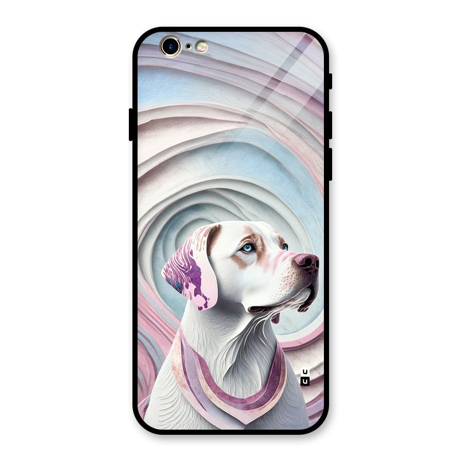 Eye Dog illustration Glass Back Case for iPhone 6 6S